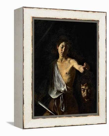 David with the Head of Goliath-Caravaggio-Framed Premier Image Canvas