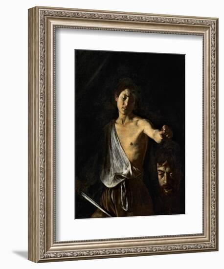 David with the Head of Goliath-Caravaggio-Framed Giclee Print