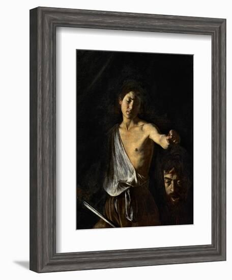 David with the Head of Goliath-Caravaggio-Framed Giclee Print