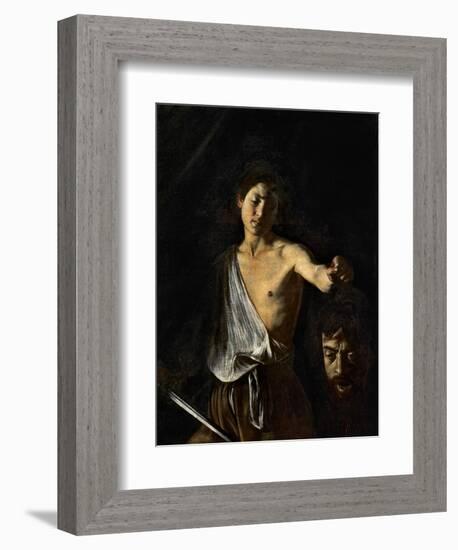 David with the Head of Goliath-Caravaggio-Framed Giclee Print