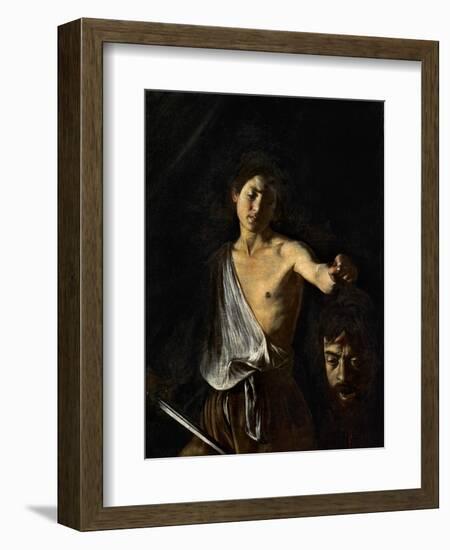 David with the Head of Goliath-Caravaggio-Framed Giclee Print