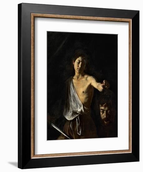 David with the Head of Goliath-Caravaggio-Framed Giclee Print