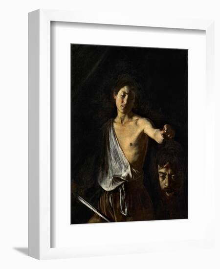 David with the Head of Goliath-Caravaggio-Framed Giclee Print