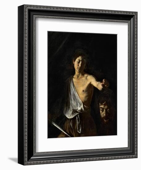 David with the Head of Goliath-Caravaggio-Framed Giclee Print