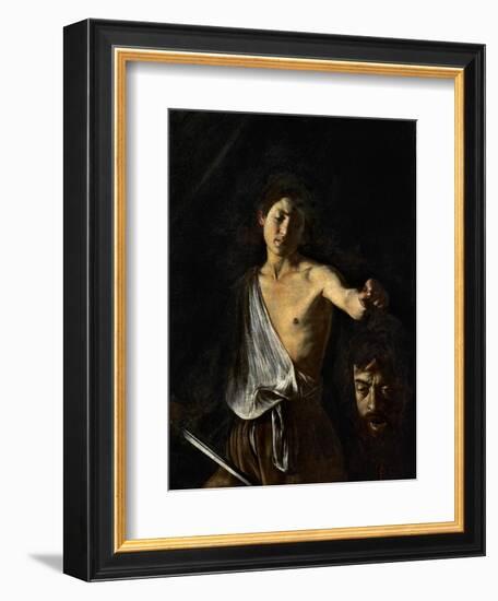 David with the Head of Goliath-Caravaggio-Framed Giclee Print