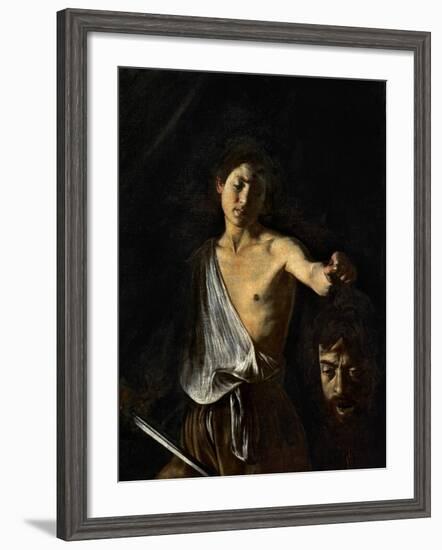 David with the Head of Goliath-Caravaggio-Framed Giclee Print