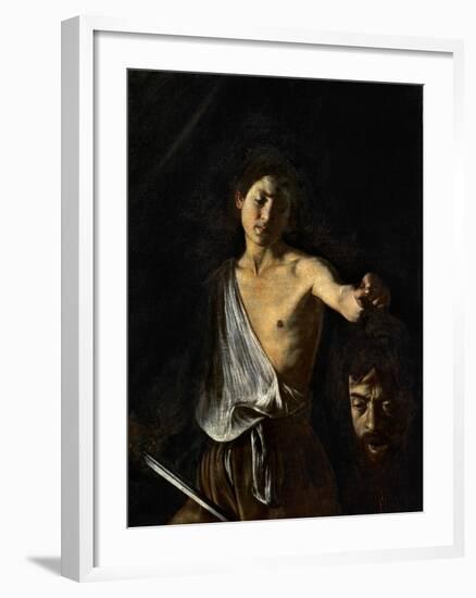 David with the Head of Goliath-Caravaggio-Framed Giclee Print