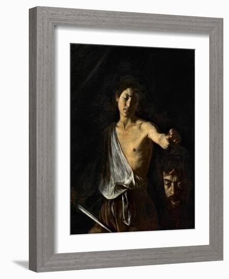 David with the Head of Goliath-Caravaggio-Framed Giclee Print