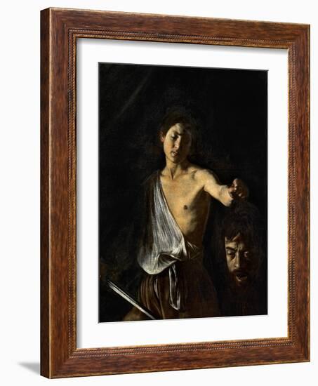 David with the Head of Goliath-Caravaggio-Framed Giclee Print