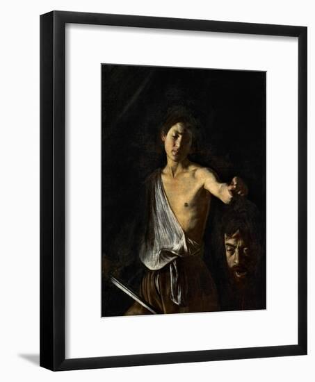 David with the Head of Goliath-Caravaggio-Framed Giclee Print