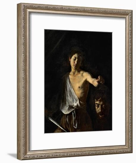 David with the Head of Goliath-Caravaggio-Framed Giclee Print