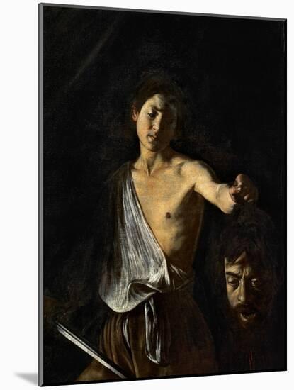 David with the Head of Goliath-Caravaggio-Mounted Giclee Print