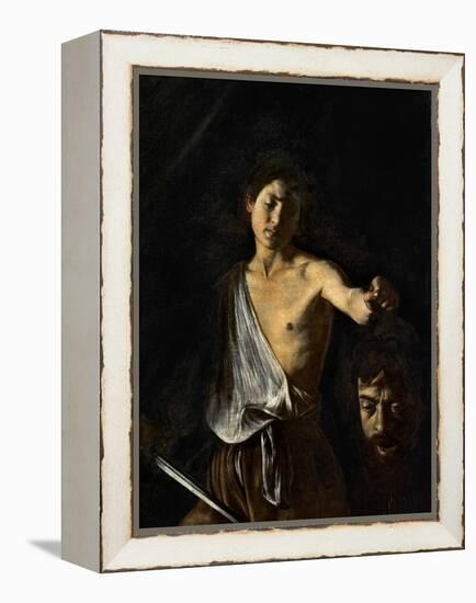David with the Head of Goliath-Caravaggio-Framed Premier Image Canvas