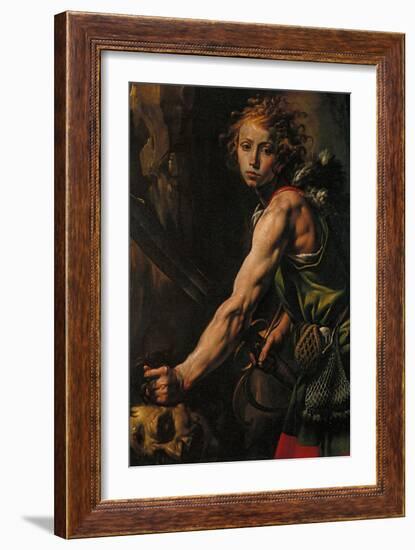 David with the Head of Goliath-null-Framed Giclee Print