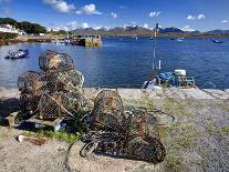 Lobster Pots at Roundstone Harbour, Connemara, County Galway, Connacht, Republic of Ireland, Europe-David Wogan-Photographic Print