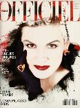 L'Officiel, March 1990 - Nathalie Bachmann-David Wooley-Framed Art Print