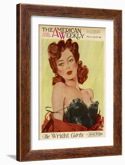 David Wright Pin-Up-null-Framed Art Print