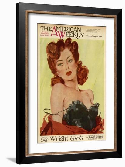 David Wright Pin-Up-null-Framed Art Print