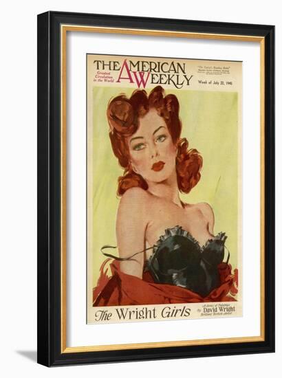 David Wright Pin-Up-null-Framed Art Print