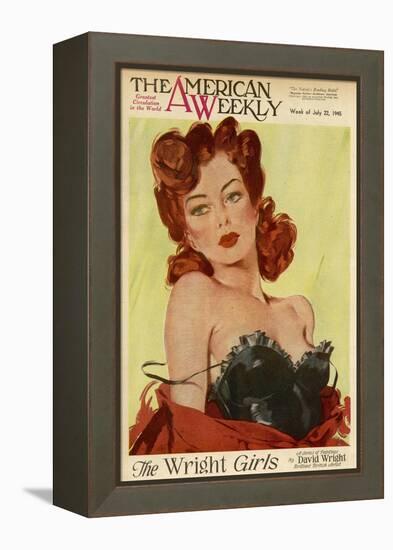 David Wright Pin-Up-null-Framed Stretched Canvas