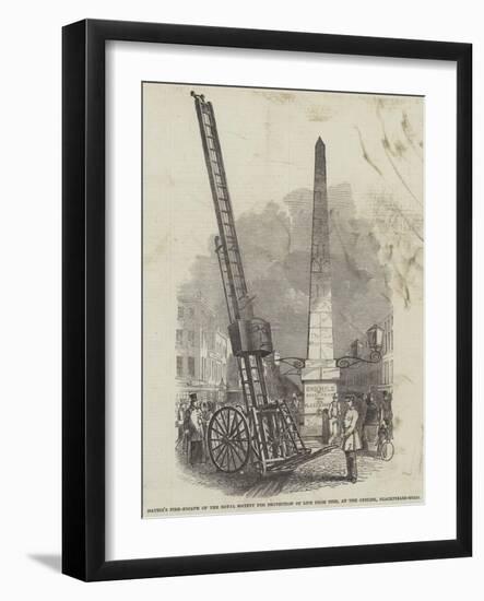 Davies's Fire-Escape of the Royal Society for Protection of Life from Fire-null-Framed Giclee Print