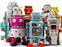 A Team of Robot Toys-davinci-Art Print