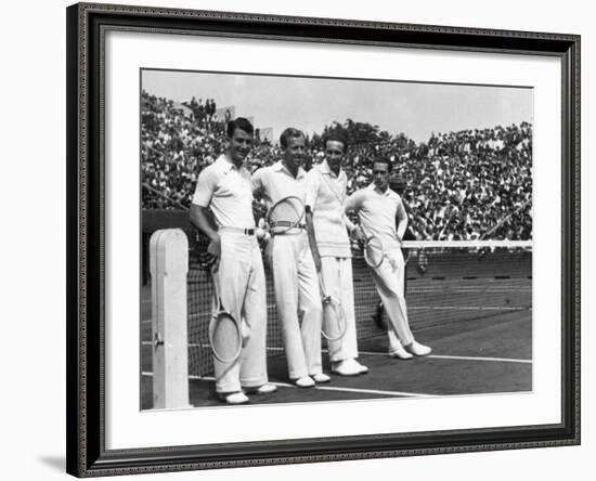 Davis Cup Players-null-Framed Photographic Print