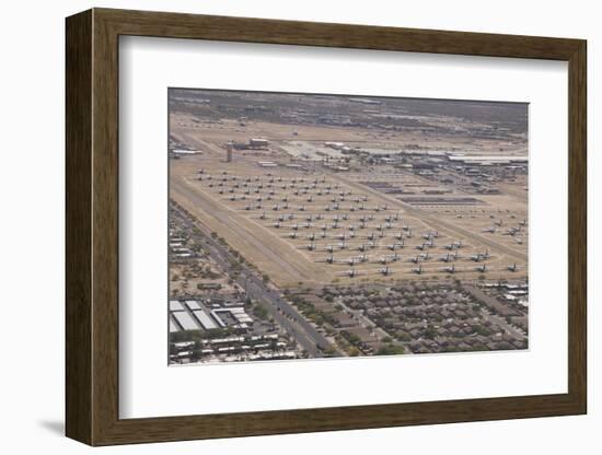 Davis-Monthan Air Force Base Airplane Boneyard in Arizona-Stocktrek Images-Framed Photographic Print