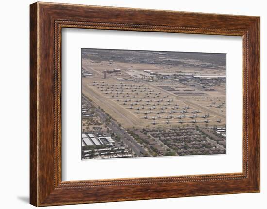 Davis-Monthan Air Force Base Airplane Boneyard in Arizona-Stocktrek Images-Framed Photographic Print