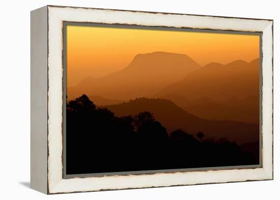 Davis Mountains at Sunrise in West Texas, USA-Larry Ditto-Framed Premier Image Canvas