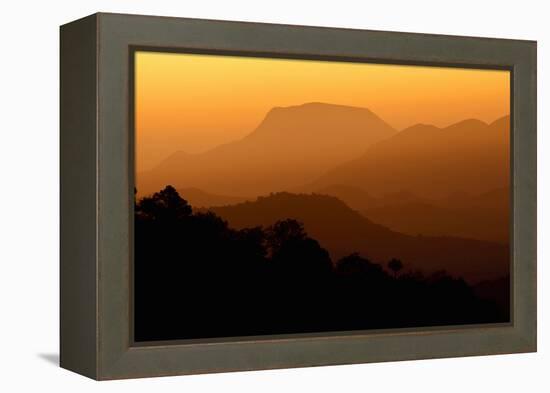 Davis Mountains at Sunrise in West Texas, USA-Larry Ditto-Framed Premier Image Canvas
