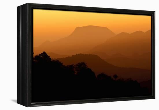 Davis Mountains at Sunrise in West Texas, USA-Larry Ditto-Framed Premier Image Canvas