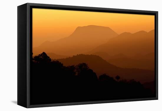 Davis Mountains at Sunrise in West Texas, USA-Larry Ditto-Framed Premier Image Canvas