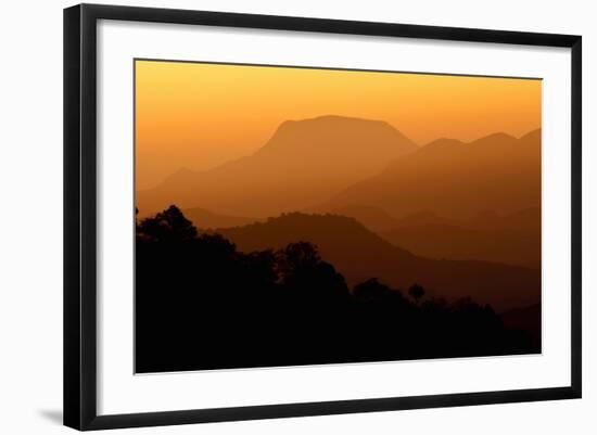 Davis Mountains at Sunrise in West Texas, USA-Larry Ditto-Framed Photographic Print