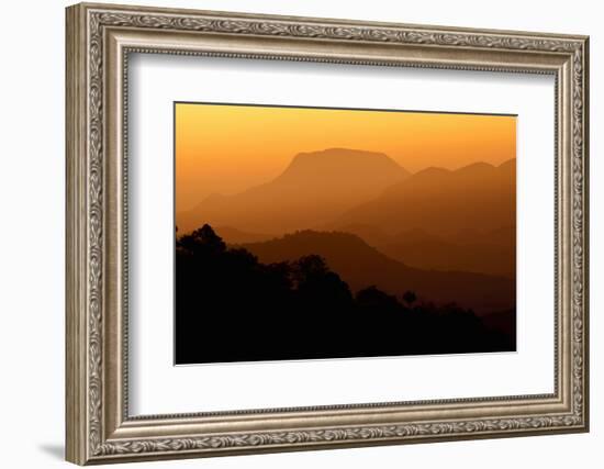 Davis Mountains at Sunrise in West Texas, USA-Larry Ditto-Framed Photographic Print