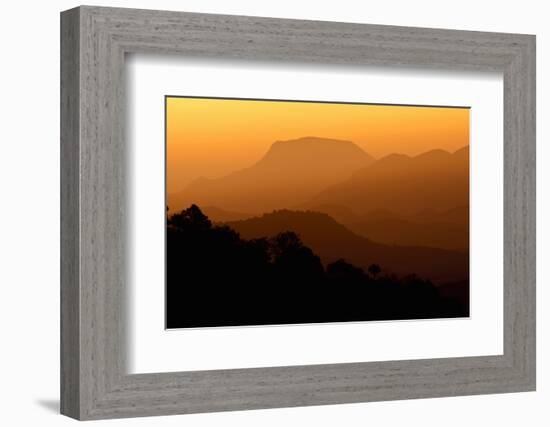 Davis Mountains at Sunrise in West Texas, USA-Larry Ditto-Framed Photographic Print