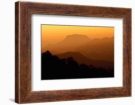 Davis Mountains at Sunrise in West Texas, USA-Larry Ditto-Framed Photographic Print