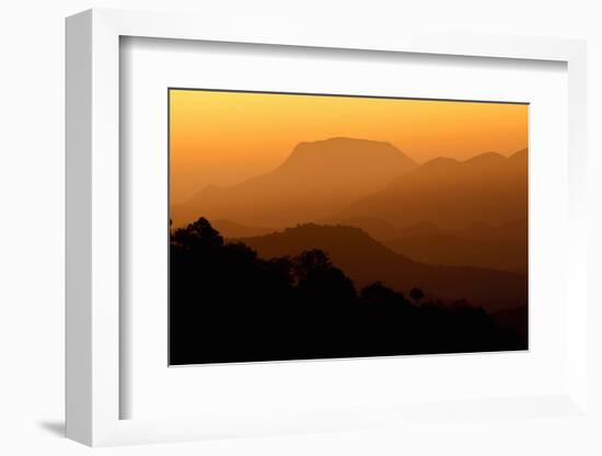 Davis Mountains at Sunrise in West Texas, USA-Larry Ditto-Framed Photographic Print