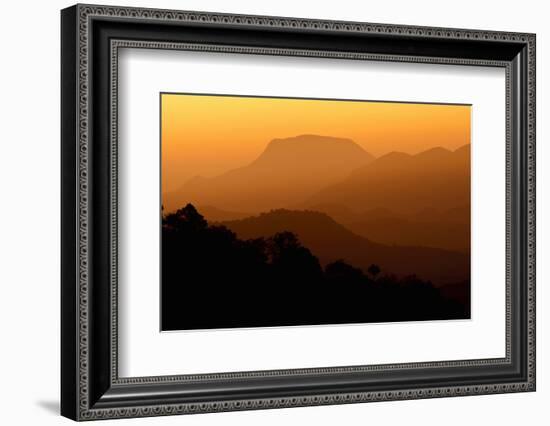 Davis Mountains at Sunrise in West Texas, USA-Larry Ditto-Framed Photographic Print