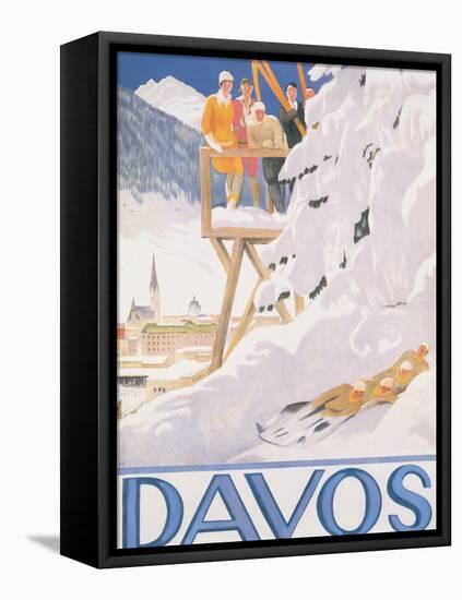 Davos, 1918 (lithograph)-Emil Cardinaux-Framed Premier Image Canvas