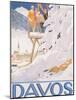 Davos, 1918 (lithograph)-Emil Cardinaux-Mounted Giclee Print