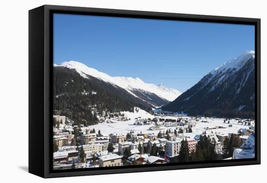 Davos, Graubunden, Swiss Alps, Switzerland, Europe-Christian Kober-Framed Premier Image Canvas