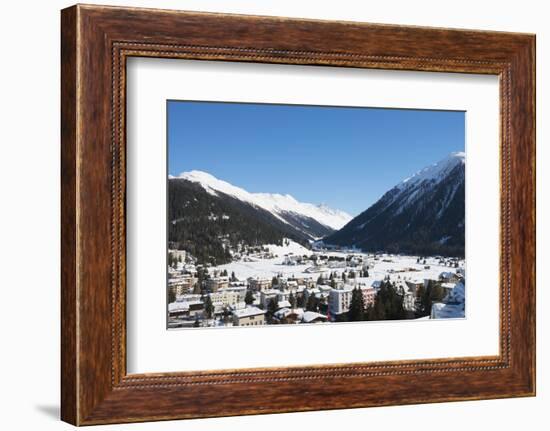 Davos, Graubunden, Swiss Alps, Switzerland, Europe-Christian Kober-Framed Photographic Print