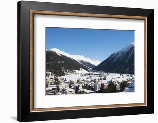 Davos, Graubunden, Swiss Alps, Switzerland, Europe-Christian Kober-Framed Photographic Print