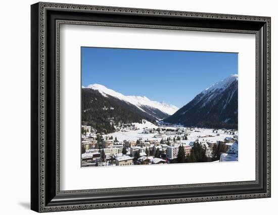 Davos, Graubunden, Swiss Alps, Switzerland, Europe-Christian Kober-Framed Photographic Print