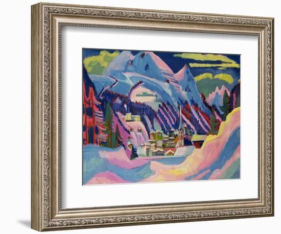 Davos in Winter, 1923-Ernst Ludwig Kirchner-Framed Giclee Print