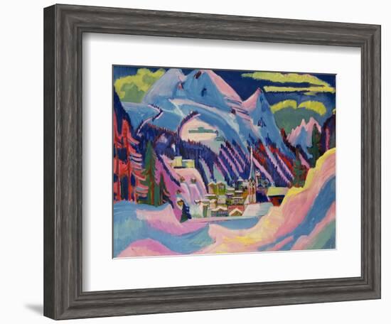 Davos in Winter, 1923-Ernst Ludwig Kirchner-Framed Giclee Print