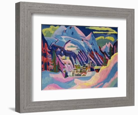 Davos in Winter, 1923-Ernst Ludwig Kirchner-Framed Giclee Print