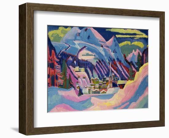 Davos in Winter, 1923-Ernst Ludwig Kirchner-Framed Giclee Print