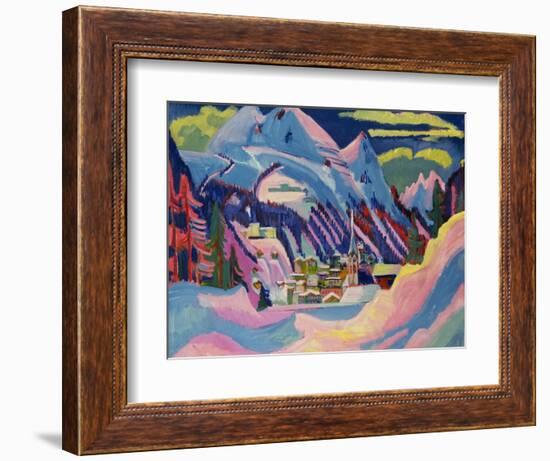 Davos in Winter, 1923-Ernst Ludwig Kirchner-Framed Giclee Print